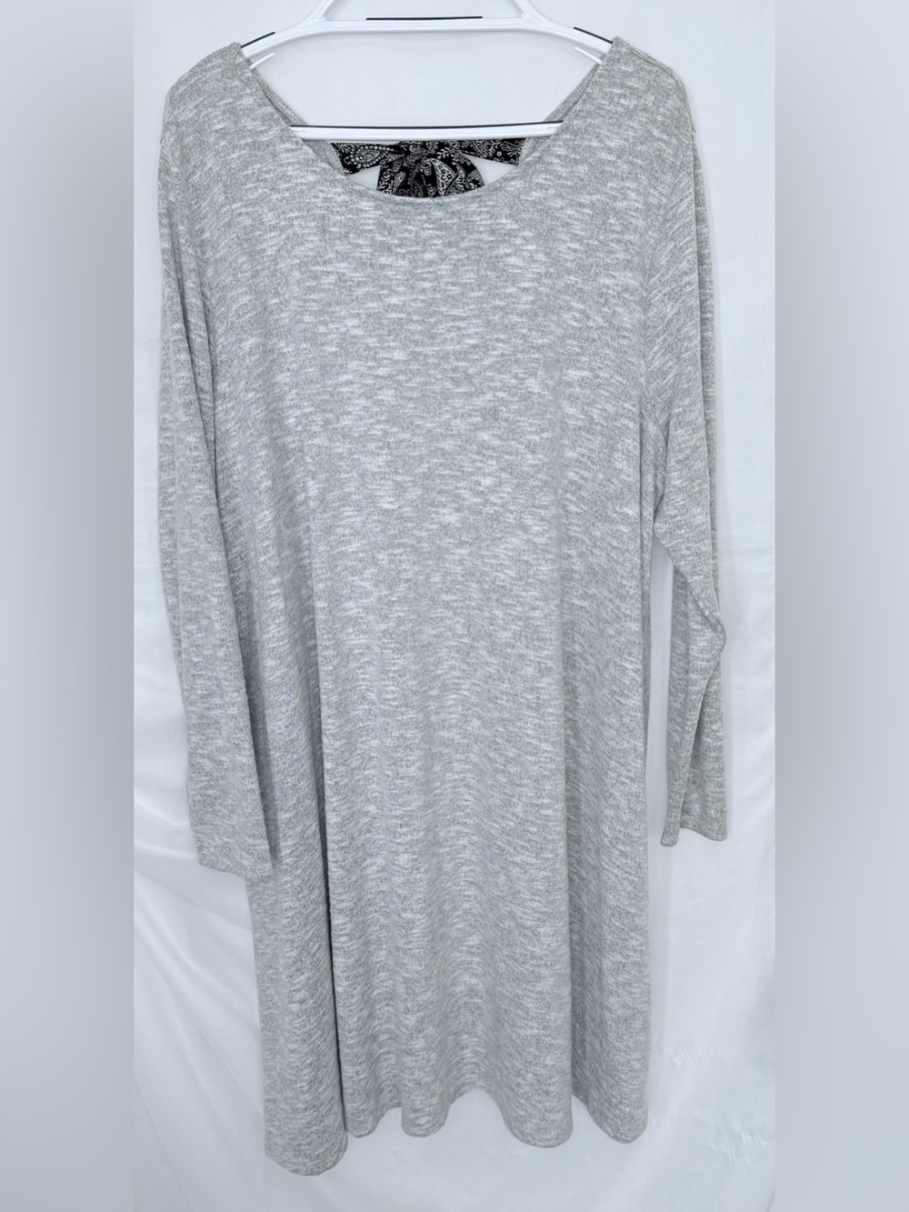 Maurices Light Heather Gray Long Sleeve Dress
